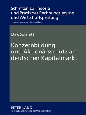 cover image of Konzernbildung und Aktionärsschutz am deutschen Kapitalmarkt